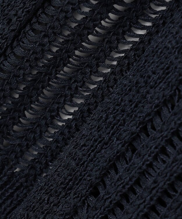 自由区 【レイヤード・旬スタイル】リネンコットン ベスト ネイビー