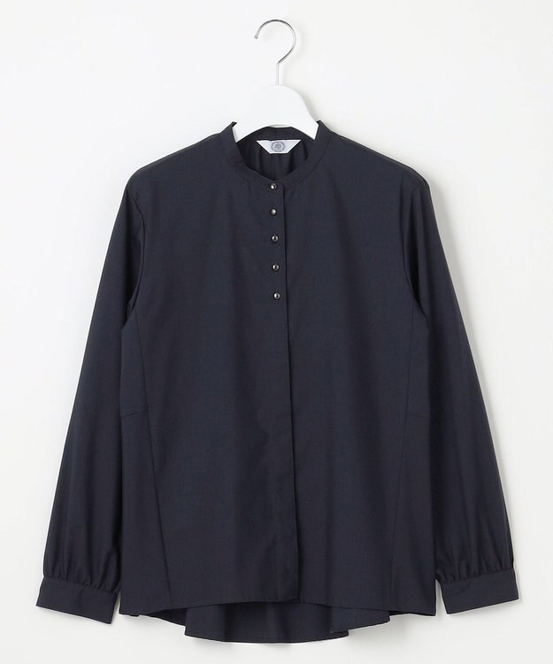 J.PRESS LADIES L 【WEB限定カラーあり・洗える】Lim-bless50sツイル ブラウス 【WEB限定】ネイビー系