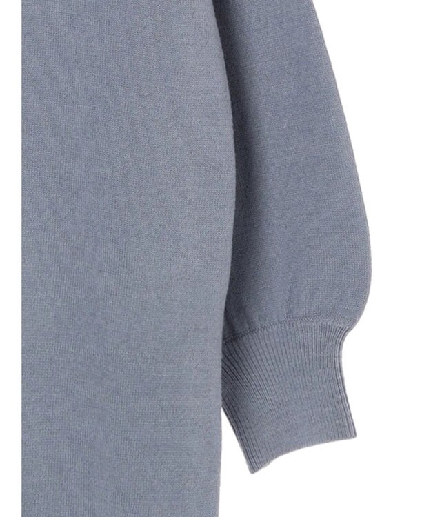 earth music&ecology バックヘムプリーツチュニック Blue