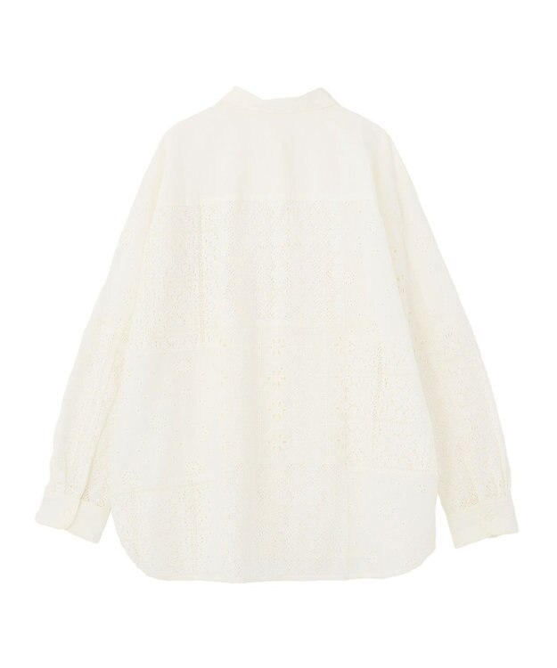 AMERICAN HOLIC レースパッチワークシャツ Off White