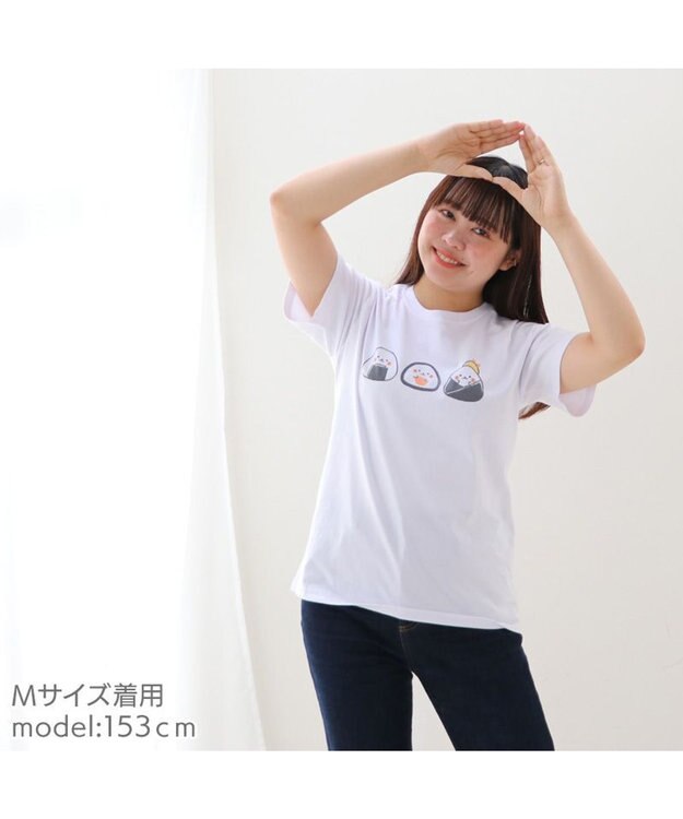 Mother garden しろたん Tシャツ 半袖  《おにぎり柄》 ユニセックス おにぎり柄