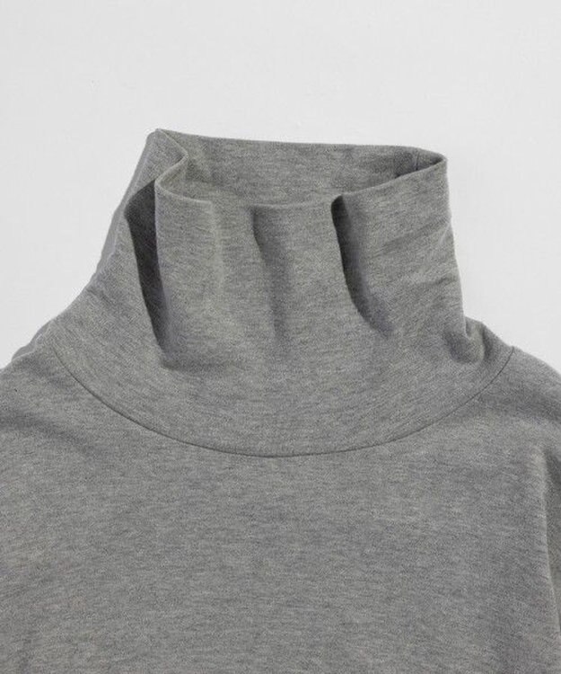 LENO MOCK TURTLE NECK PULLOVER [UNISEX] モックタートルネックカットソー HEATHER GRAY