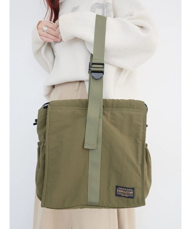 CRAFT STANDARD BOUTIQUE ＜PENDLETON × MARIE INABA＞ DRAW 2WAY BAG Olive
