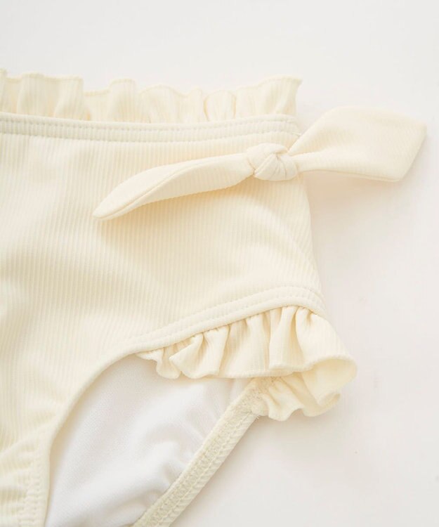 OP／FILA 【marie claire ENFANTS】ニットリブセパレート水着 ホワイト