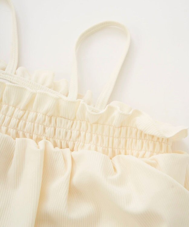 OP／FILA 【marie claire ENFANTS】ニットリブセパレート水着 ホワイト