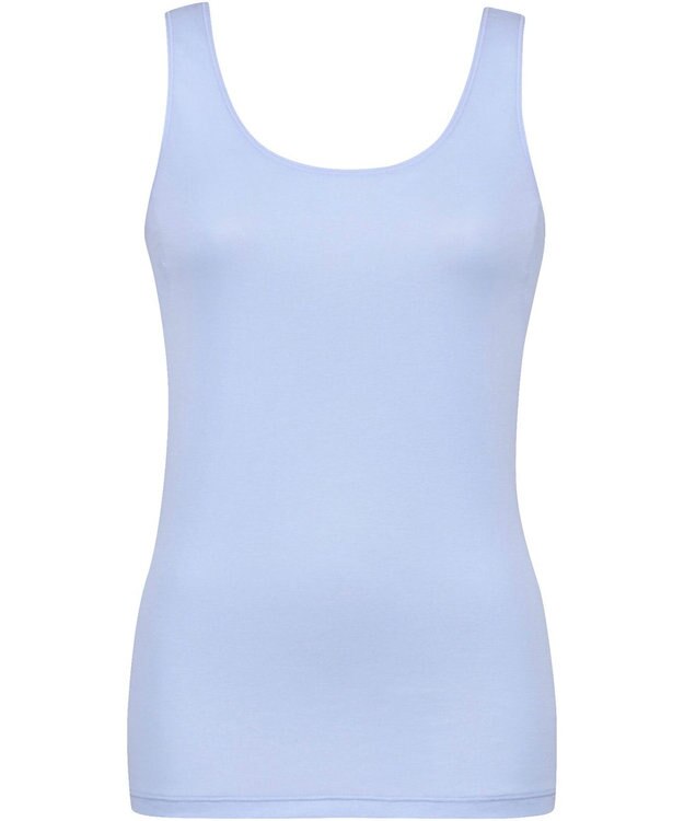 Wing インナー 【綿の贅沢オーガニック】 オーガニックコットン混素材 薄くて軽い ノースリーブ EL1156 ウイング／ワコール グレイッシュブルー