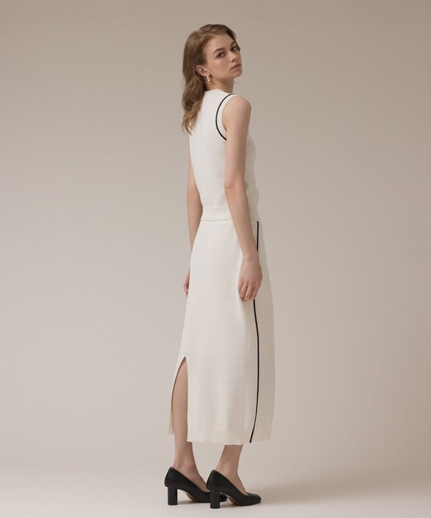 GRACE CONTINENTAL カノコニットトップ ホワイト