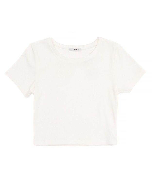 WEGO 【SMサイズ展開】コンパクトリブT オフホワイト