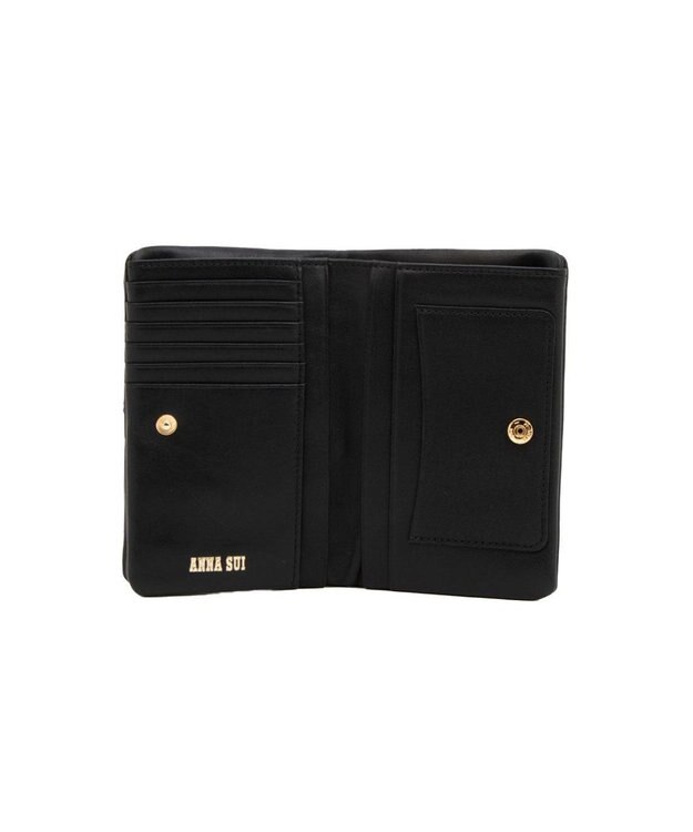 ANNA SUI TITIソフト 口金二つ折り財布 ブラック