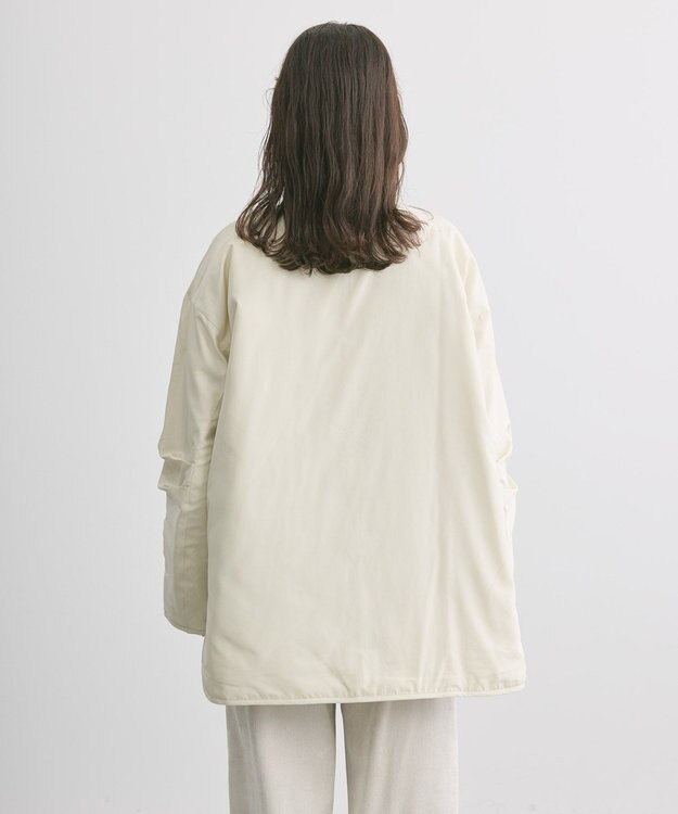 AMERICAN HOLIC 軽ポカリバーシブルキルティングコート Ivory