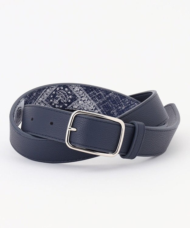 J.PRESS MEN Reyn spooner×J.PRESS リバーシブルリングベルト ネイビー系5