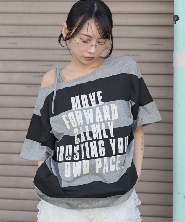 WEGO ２WAYグラフィックワンショルBIGT 柄6