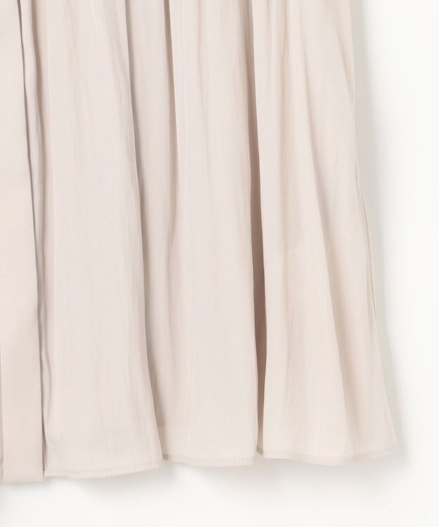 組曲 L 【WEB限定】ギャザーライトデシン ブラウス アイボリー系