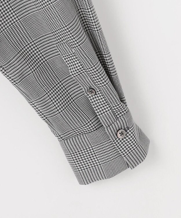 自由区 L 【カタログ掲載】TWハイツイストビエラフリル ブラウス グレンチェック