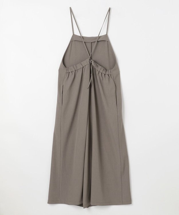 ANY 【接触冷感/UVケア】イージーケア サロペットパンツ モカブラウン