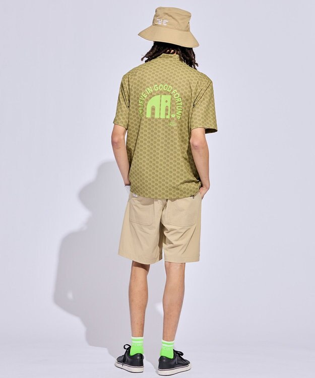 PW CIRCULUS 【MEN】エレファント ドットモックネック ゴルフ カーキ系5