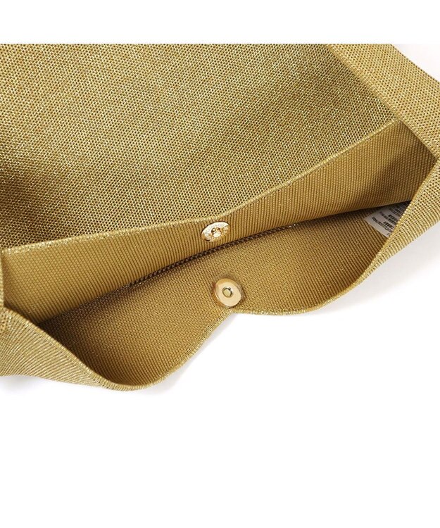 ROOTOTE 1301【ラメ糸ミックス-幾何学模様】LT.デリ.アミ.ニット-A 02：ゴールド