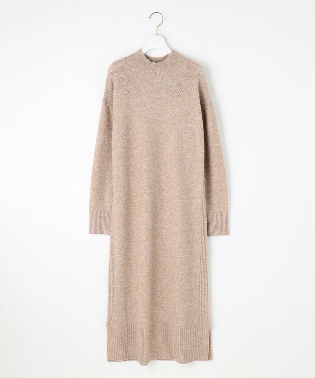 ANY SIS Airニット ワンピース ライトベージュ