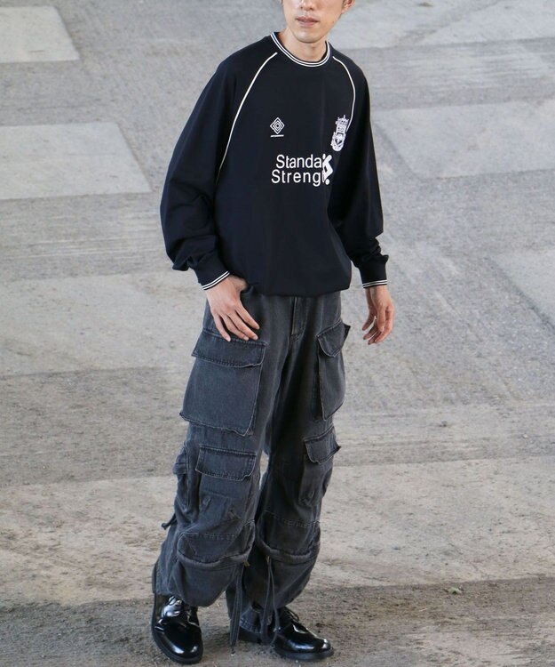 CRAFT STANDARD BOUTIQUE UVカット/イージーケア/ゲームシャツ-D Navy