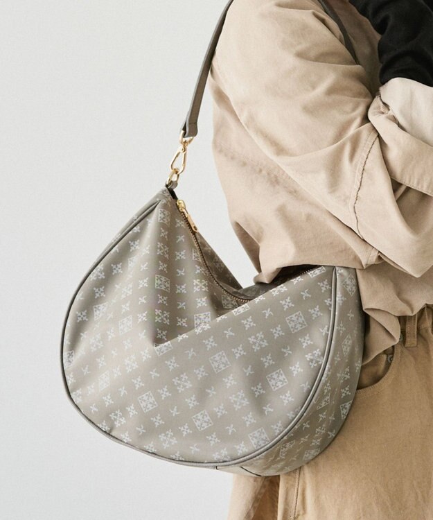 russet ナイロンジャガード2WAYショルダーバッグ(CE-1620) N.Gray