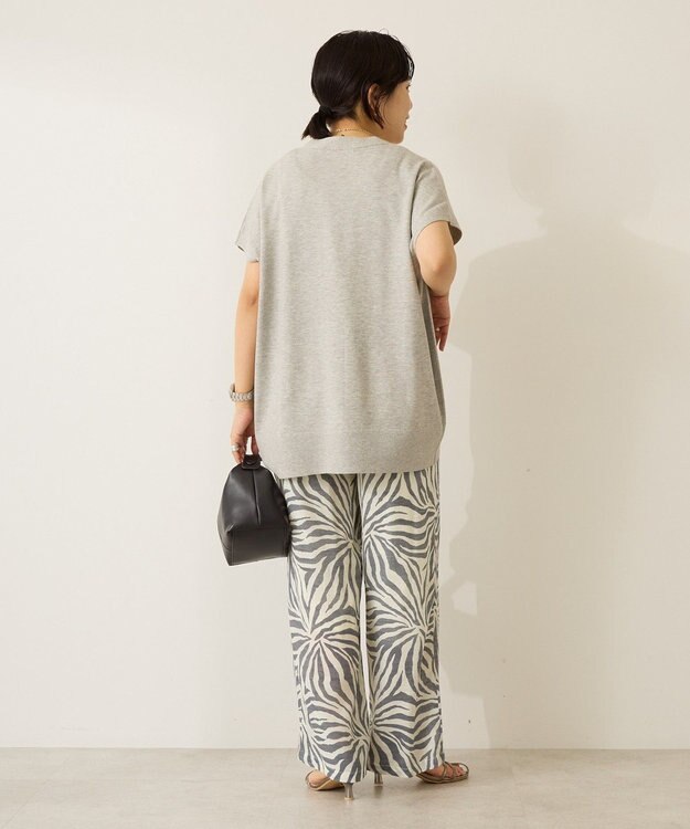 AMERICAN HOLIC 【先行予約】【WEB限定】フレンチスリーブVネックニットカーディガン Gray Mixture
