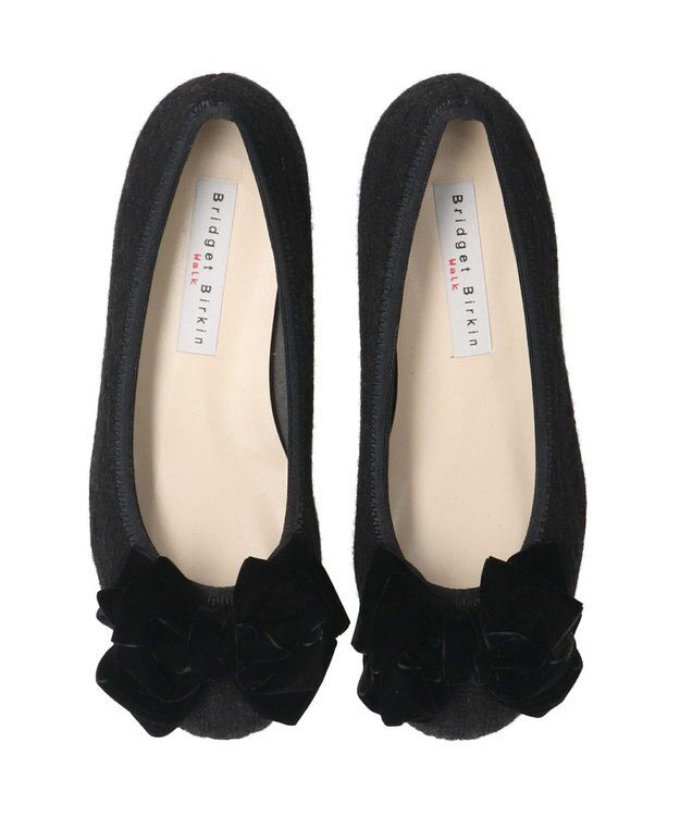 Bridget Birkin ＜3E＞【Bridget Birkin Walk】リボンウォーキングパンプス ブラックコンビ