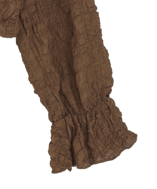 Green Parks ２ＷＡＹフリルブラウス Brown