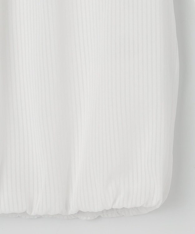 J.PRESS LADIES シャドーストライプ クルーネック カットソー ホワイト系1