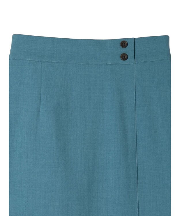 Green Parks 接触冷感　きれいシルエットＩラインスカート Blue