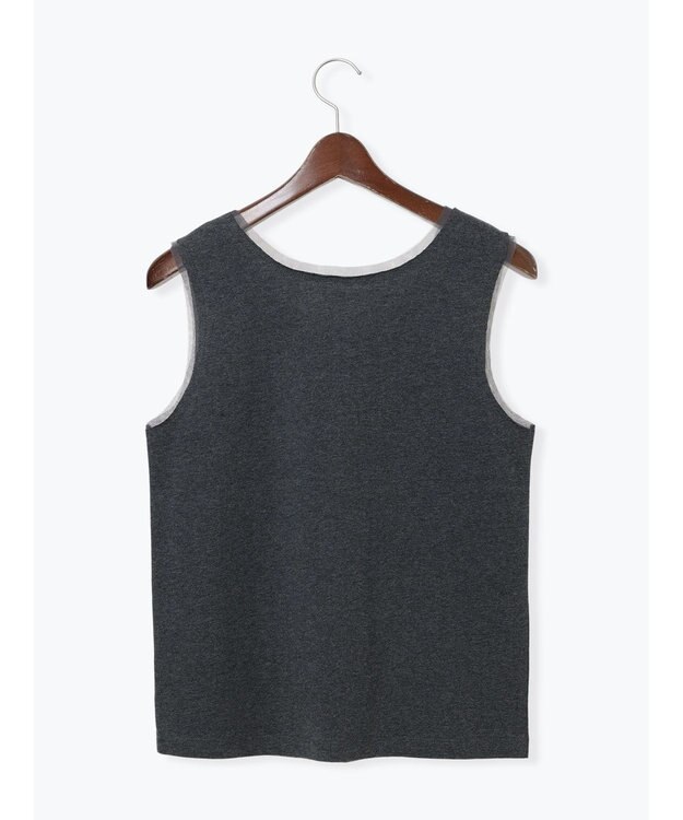 Te chichi チュールトリムタンクトップ チャコールグレー