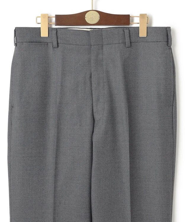 J.PRESS MEN 【J.PRESS ORIGINALS】PEPPIN MERINO SAXONY PIPED STEM TROUSERS / JAPAN MADE ライトグレー系