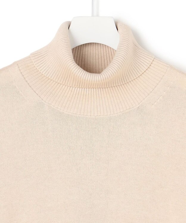 J.PRESS YORK STREET 【UNISEX】ハイゲージタートルネック ニット アイボリー系