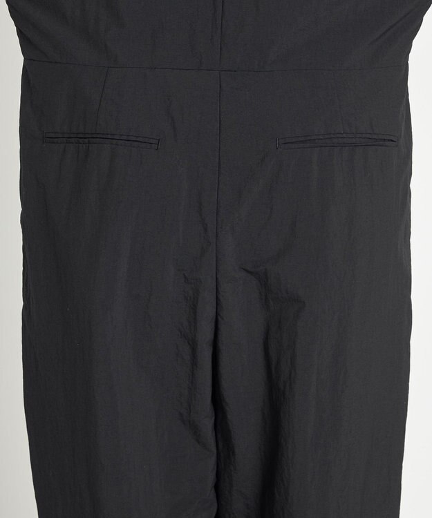 NAVE 【ReNAVE　撥水機能・UVカット・透湿・接触冷感・洗える】ナイロンタスランジャンプスーツ ブラック系