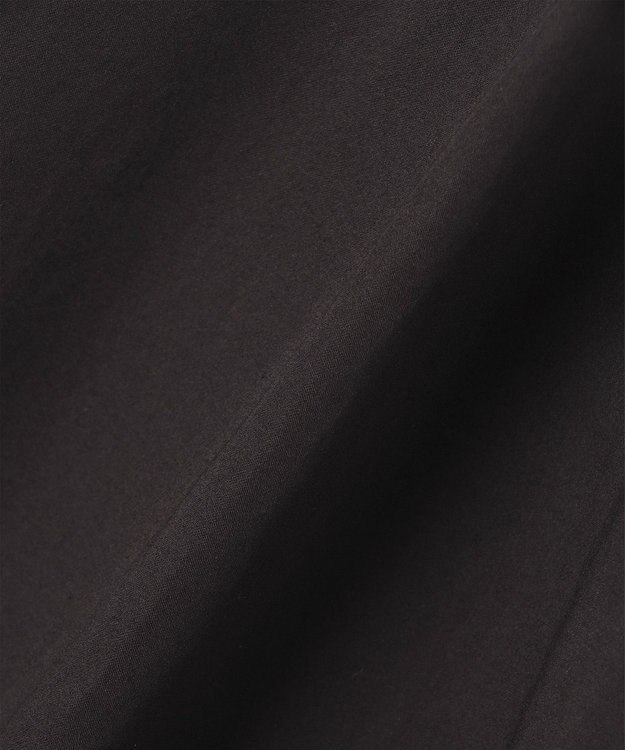 JOSEPH ライトコットンサテン　ワイドストレートトラウザーズ Black