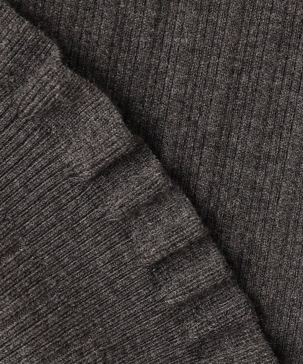 組曲 リブハイネック  ニット グレー系