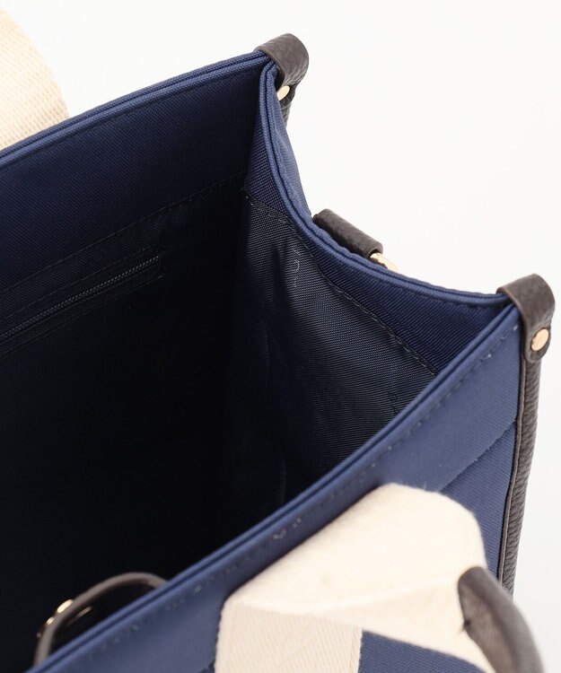 LA BAGAGERIE ロゴテープ2WAYトートバッグ　Sサイズ ネイビー
