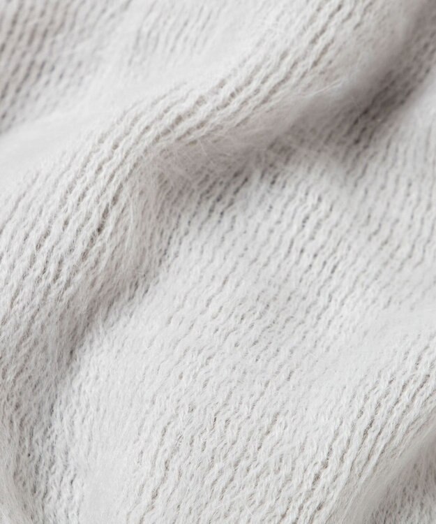 WEGO シャギーストール ライトグレー