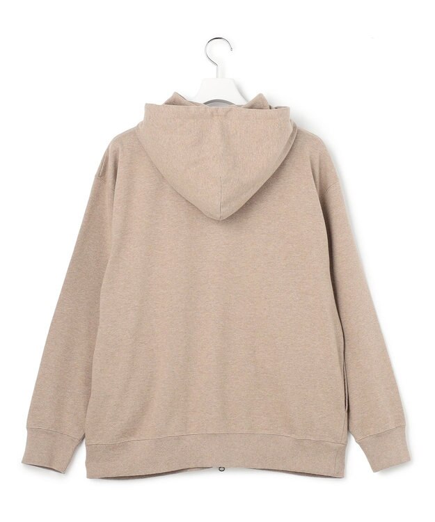 J.PRESS YORK STREET 【UNISEX】ヘビー天竺ジップアップ フーディ アイボリー系
