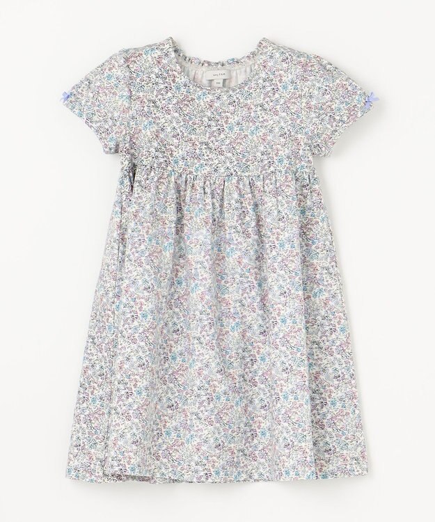 ANY KIDS カットソー  サマー ワンピース サックスブルー系小花柄