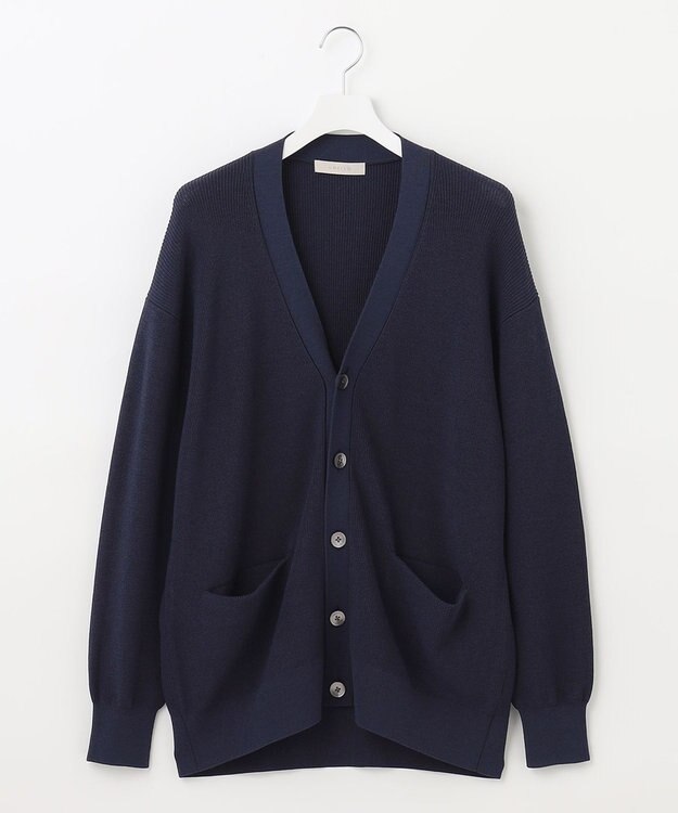 UNFILO MENS イージーケア ニットカーディガン [23年春夏商品] ネイビー