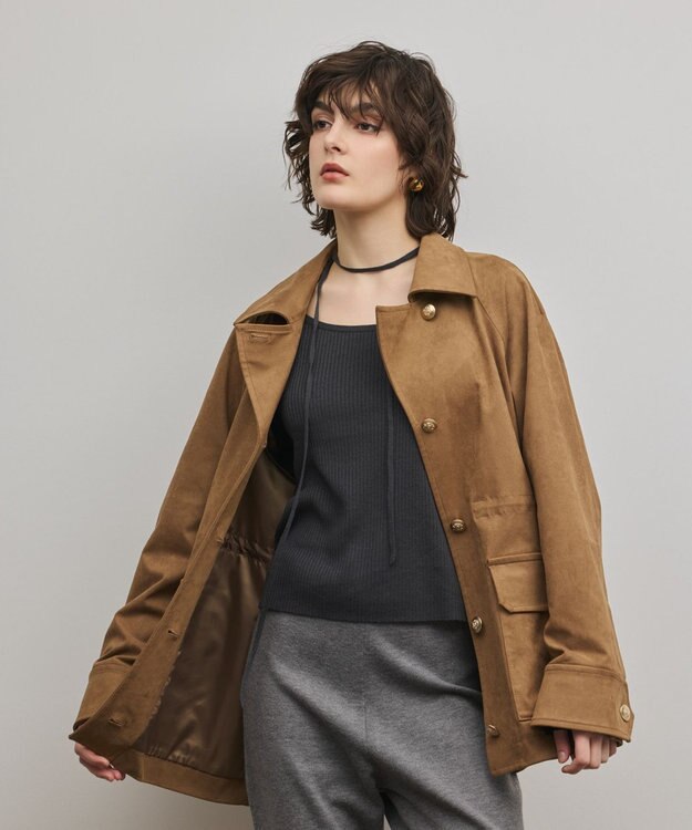 GRACE CONTINENTAL カバーオールジャケット キャメル