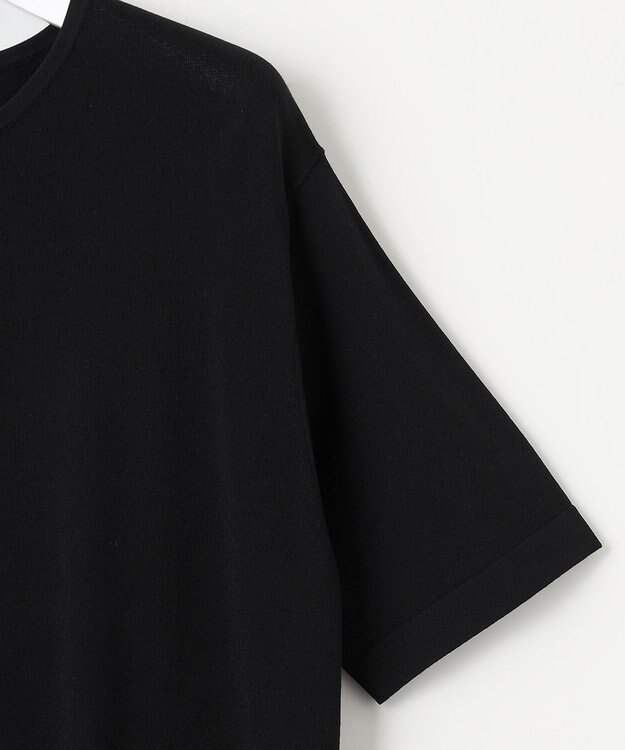 23区 【洗える】レーヨンポリエステルストレッチ フレア ワンピース ブラック系