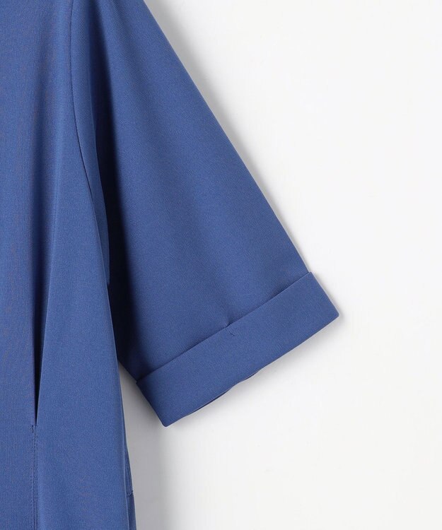 ANY SIS ジョーゼットジャージー ワンピース ブルー