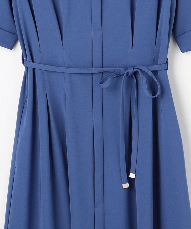 ANY SIS ジョーゼットジャージー ワンピース ブルー