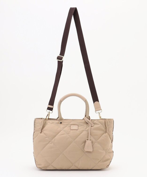 J.PRESS LADIES 【2way】ボンディングキルト トート バッグ 【WEB限定】ベージュ系