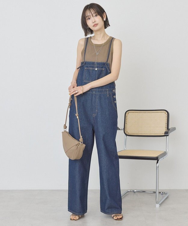AMERICAN HOLIC ミドルオンスデニムサロペット One Wash