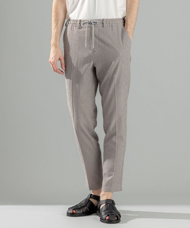JOSEPH HOMME ＜新色追加＞新素材【通気性/ストレッチ】トリコサッカーストレッチ ドロスト付テーパードパンツ /  PEGG CONVERTIBLE ライトグレー系