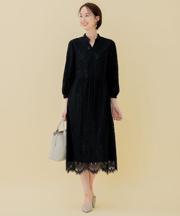 自由区 【WEB限定】レースワンピース ブラック系