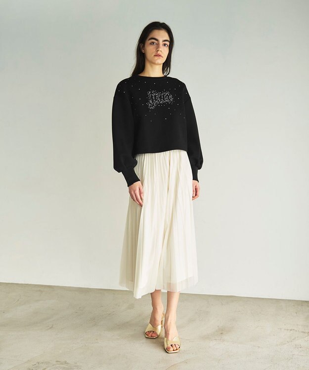 GRACE CONTINENTAL ロゴカットトップ ブラック