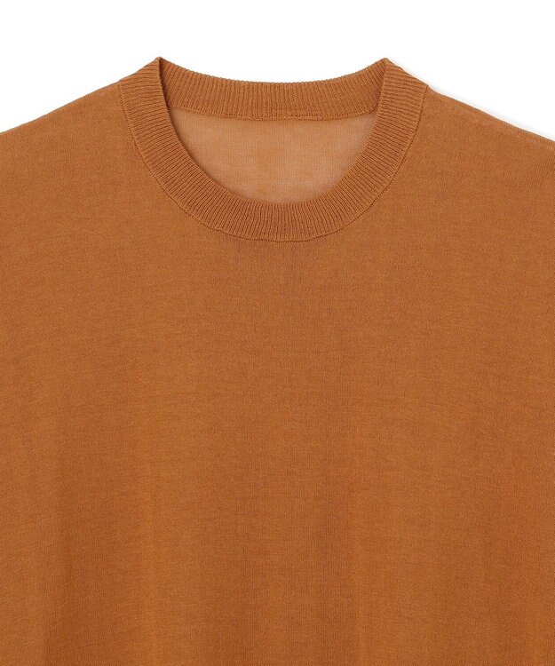 UNFILO フロスティコットン オーバーニット キャメル